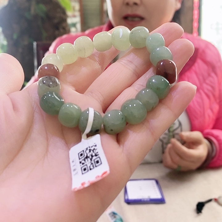 密玉（石英质玉）手链未镶嵌