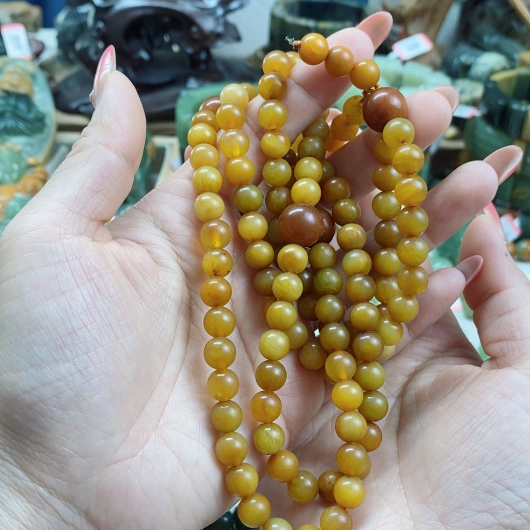 蛇纹石玉手链未镶嵌