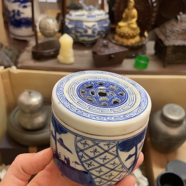 瓷中古工艺品摆件