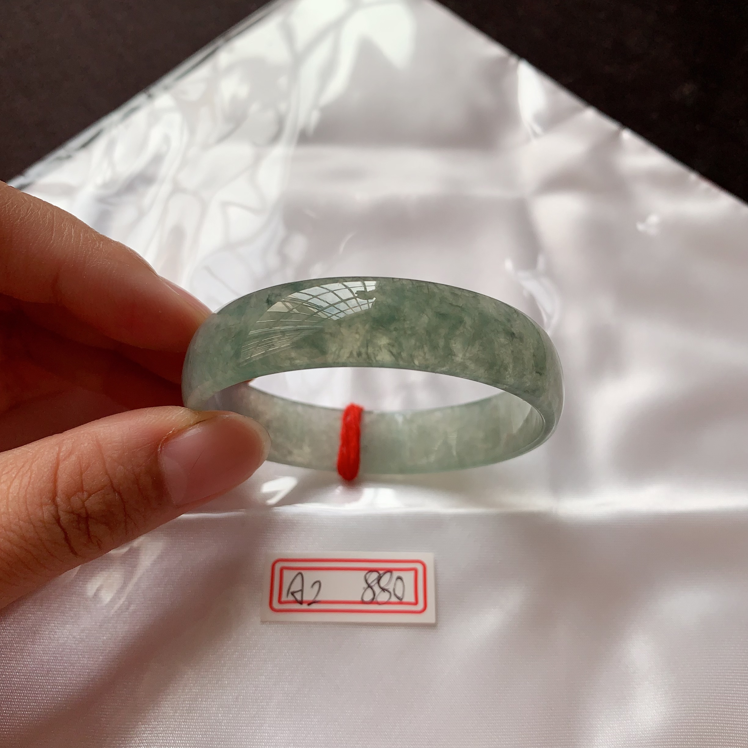 伊奕翡翠天然缅甸翡翠Ａ货A2 51➕公主镯完美