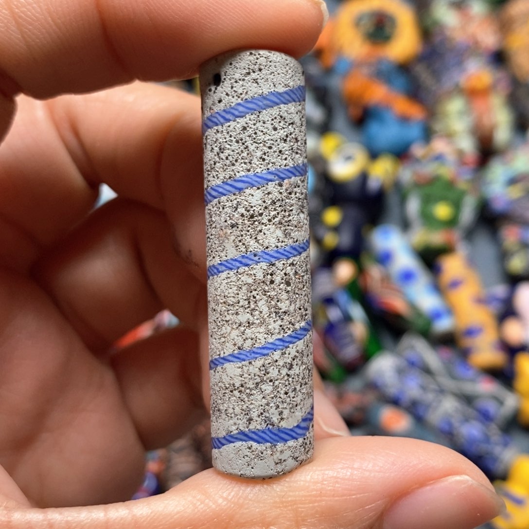 琉璃颈饰印度尼西亚桶珠