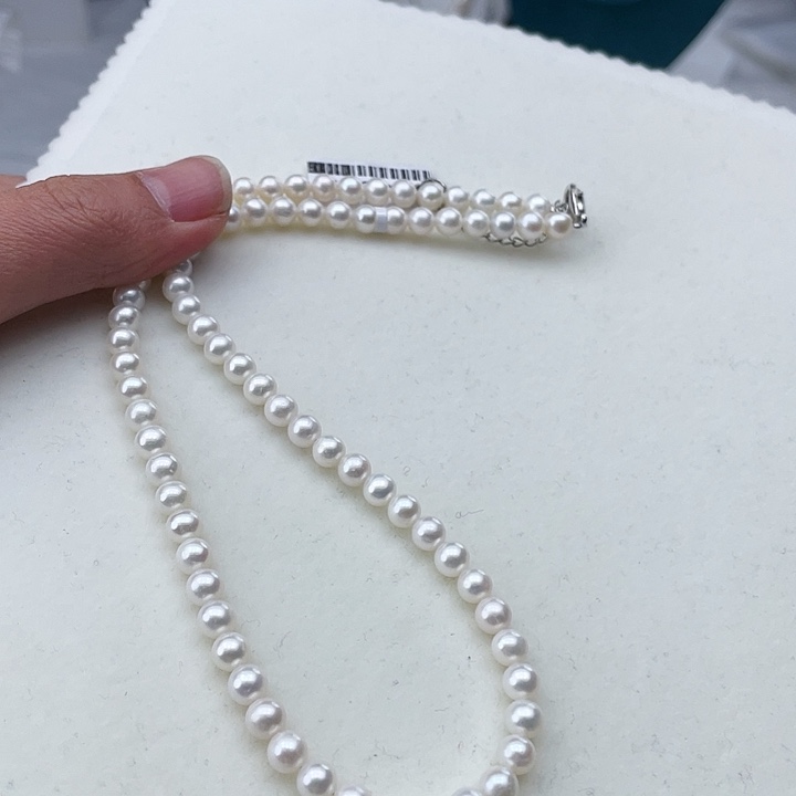 淡水珍珠颈饰未镶嵌卡5冷白