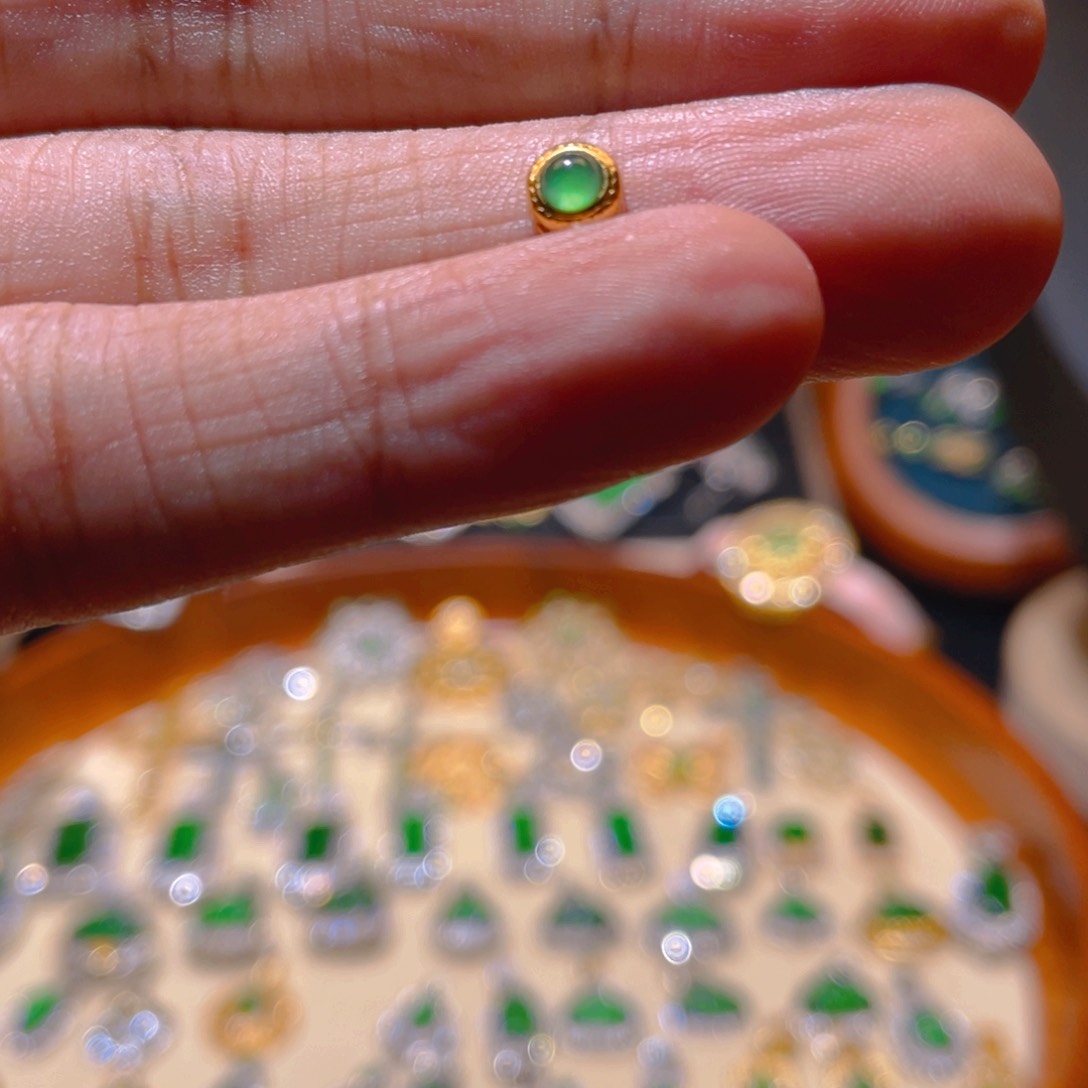 翡翠银S925镶嵌吊坠(不含链)