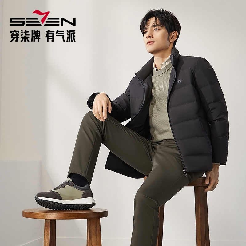 【白鸭绒】立领男士冬季新款时尚休闲加厚保暖127E70640