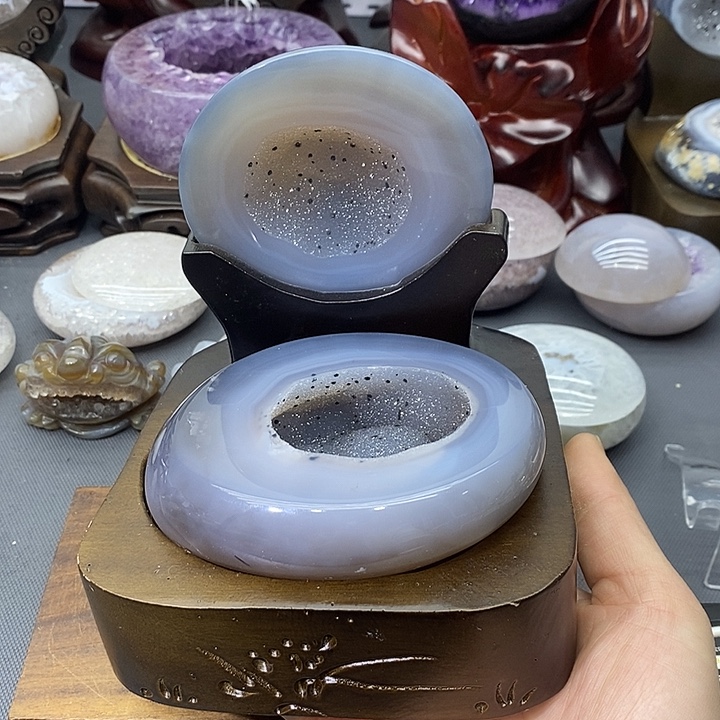 摆件未镶嵌紫晶聚宝盆