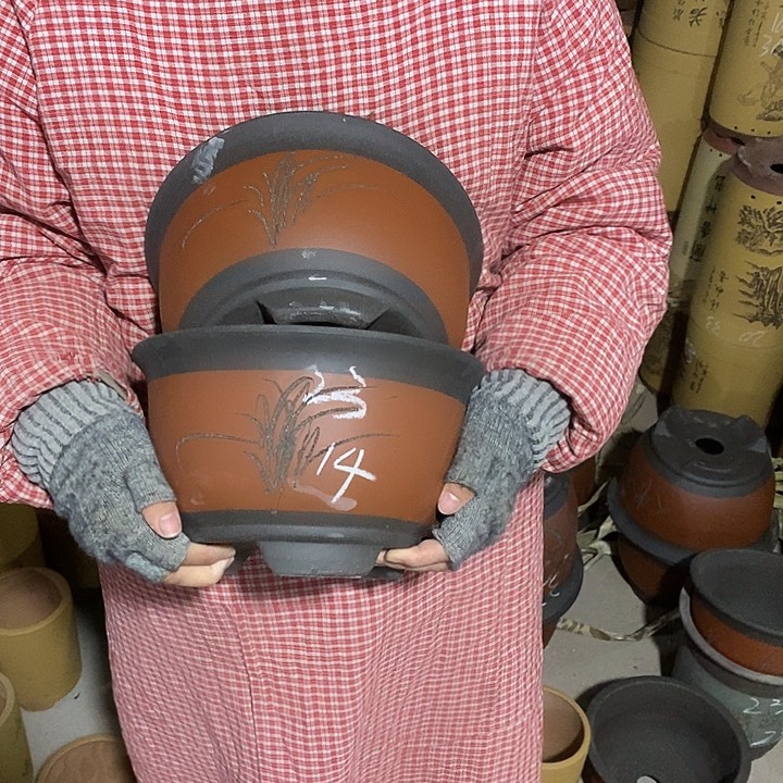 紫砂花盆紫砂花盆