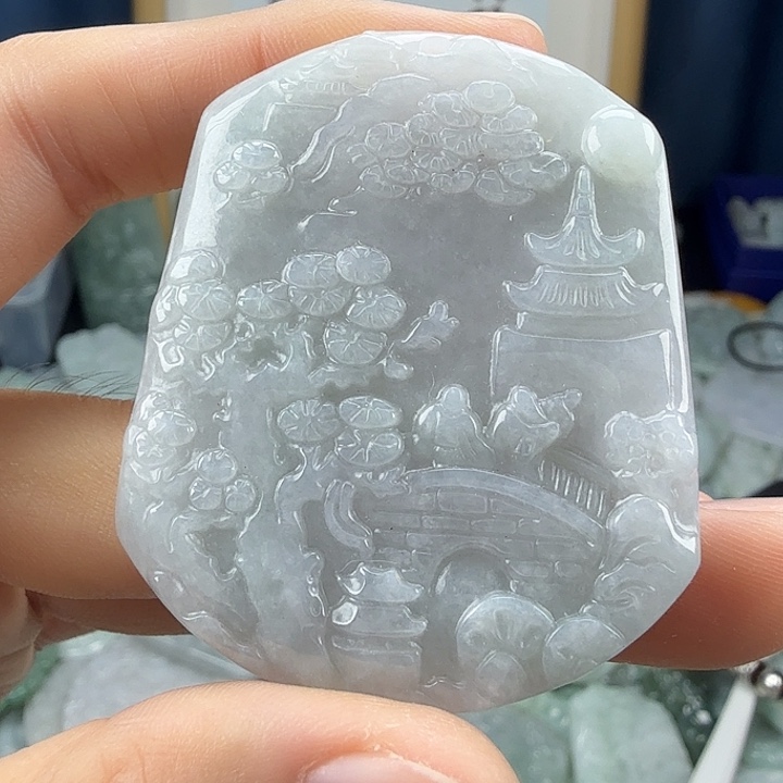 翡翠未镶嵌颈饰翡翠