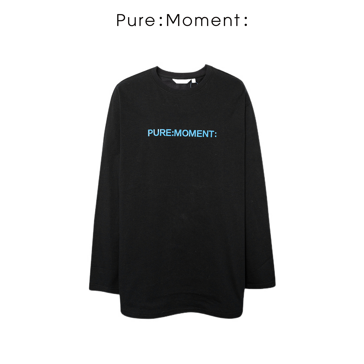 小麦檬Pure:Moment:百搭黑色长袖T恤商场同款4F2100001