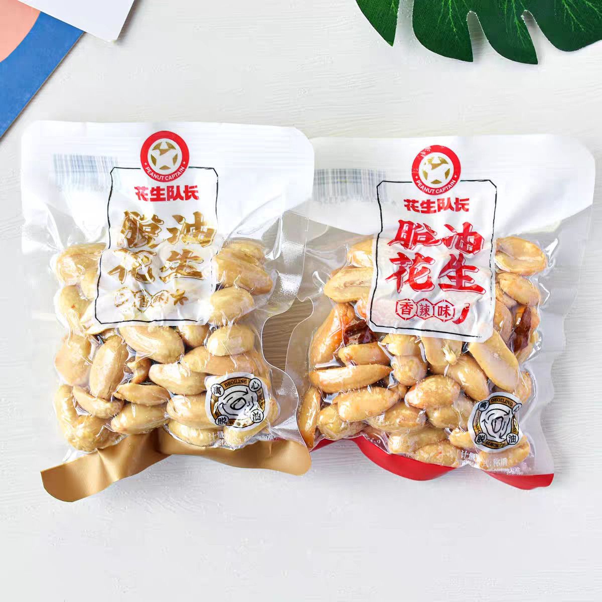 花生姑娘脱油花生米独立小包装香辣五休闲解馋五香蒜香脱油花生米