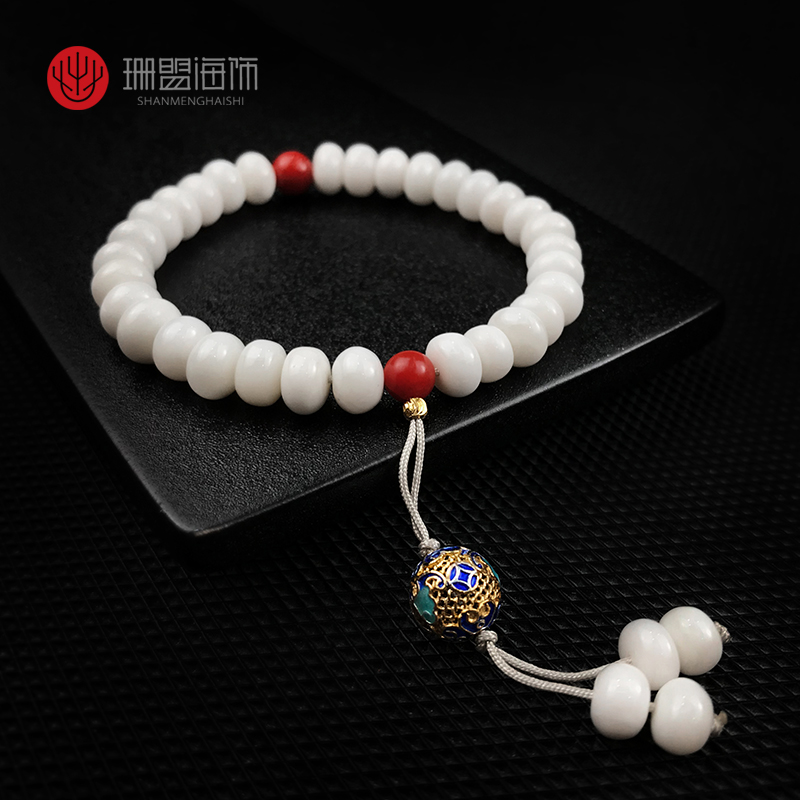 红珊瑚白色珊瑚手串