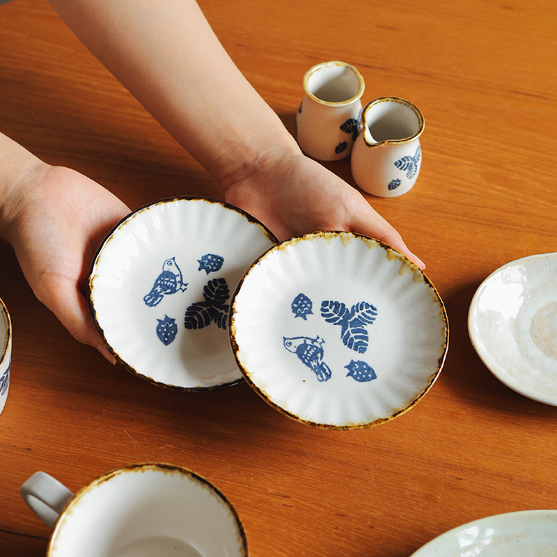 【瑕疵】Camus say山雀莓子系列-5英寸小碟子2只 12.2×2cm