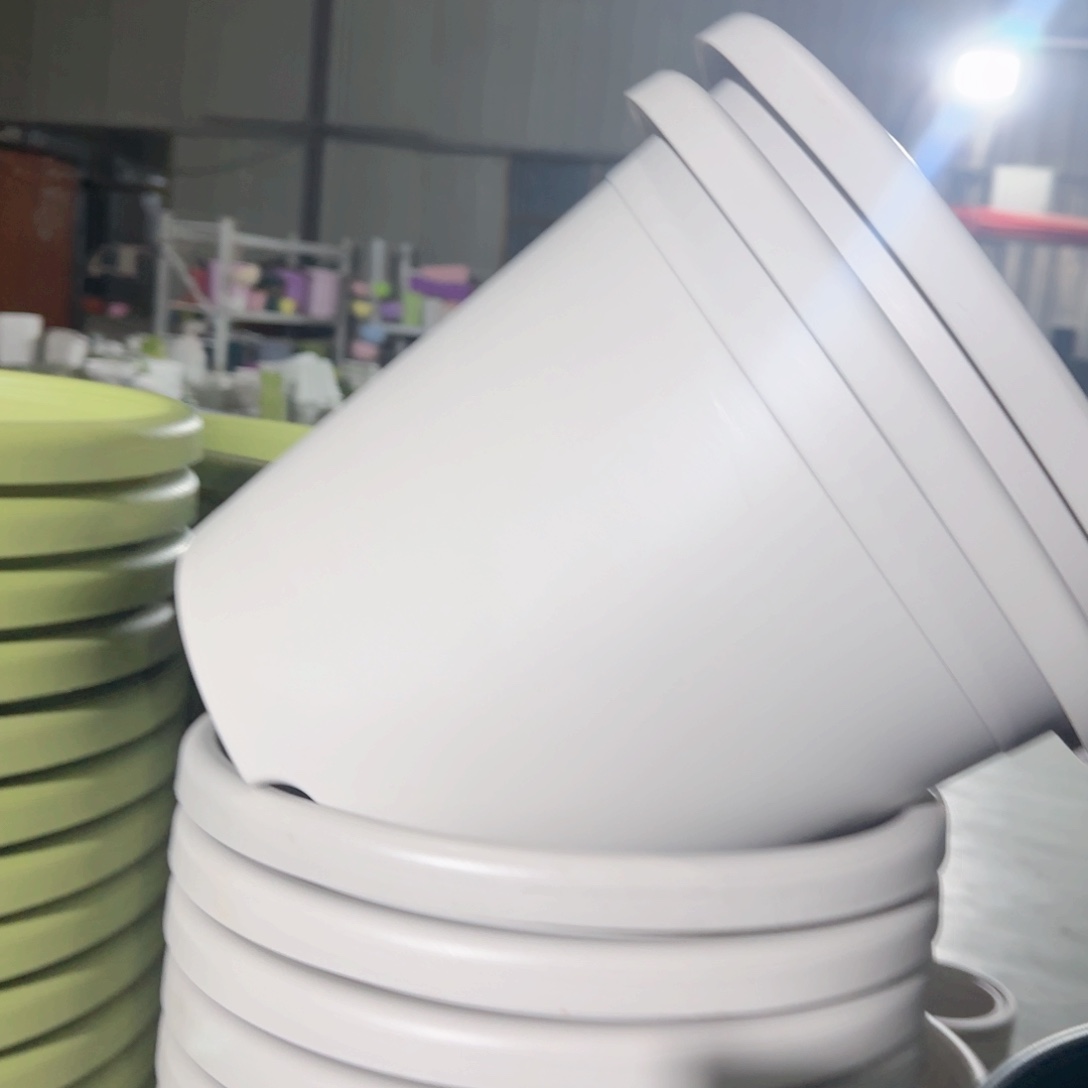 树脂四季盆5#无拖灰白瑕疵6