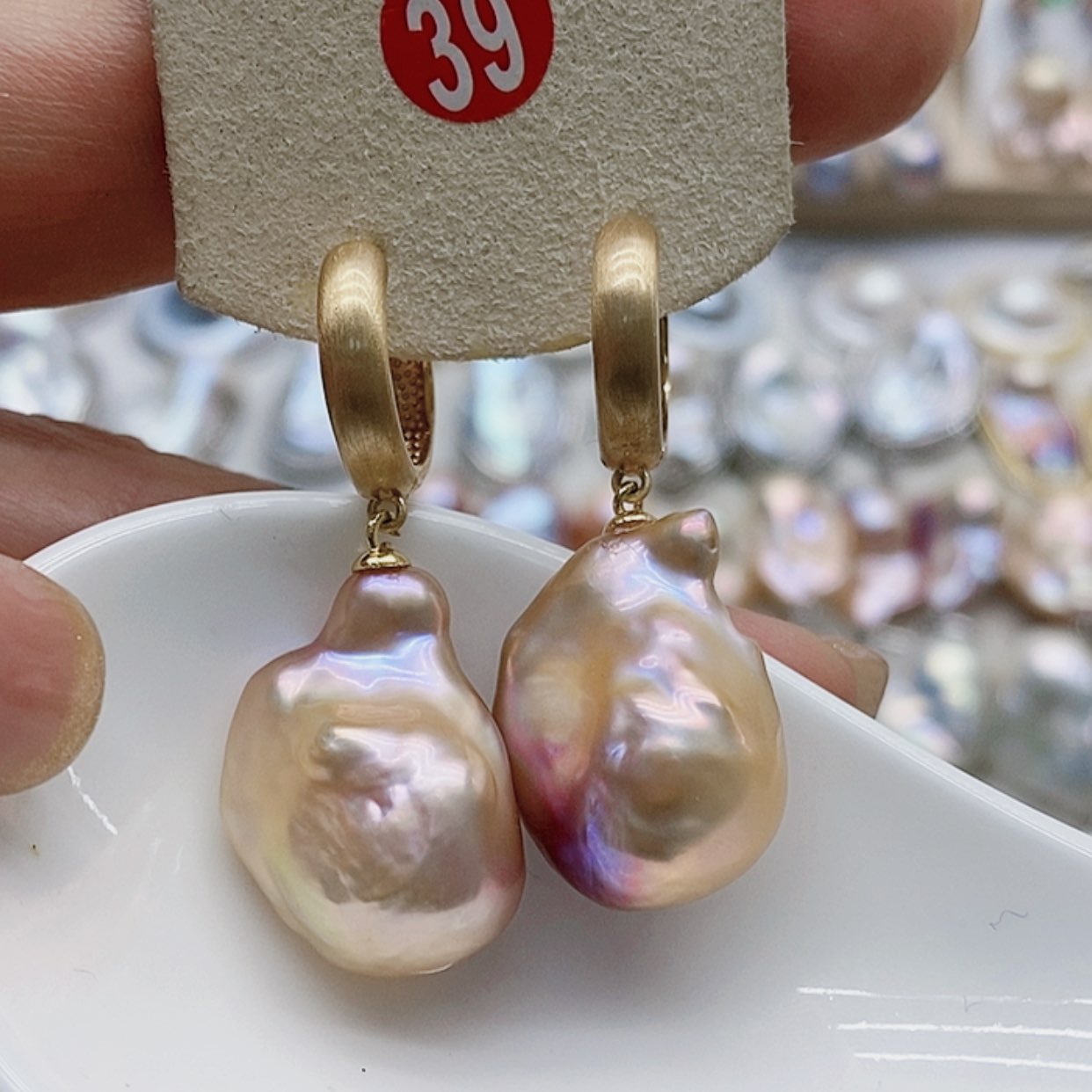 【闪购商品】淡水珍珠耳饰银S925镶嵌