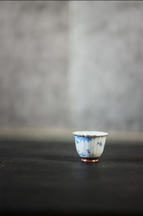 华隐堂玫瑰红竹子杯