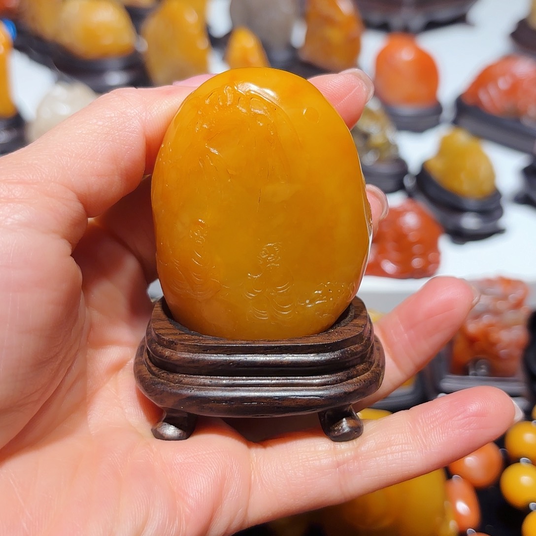 田黄石C*y石雕石雕石雕