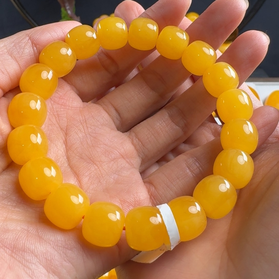 蜜蜡毛衣链未镶嵌