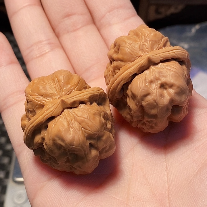 吊坠文玩核桃蛤蟆头，边34