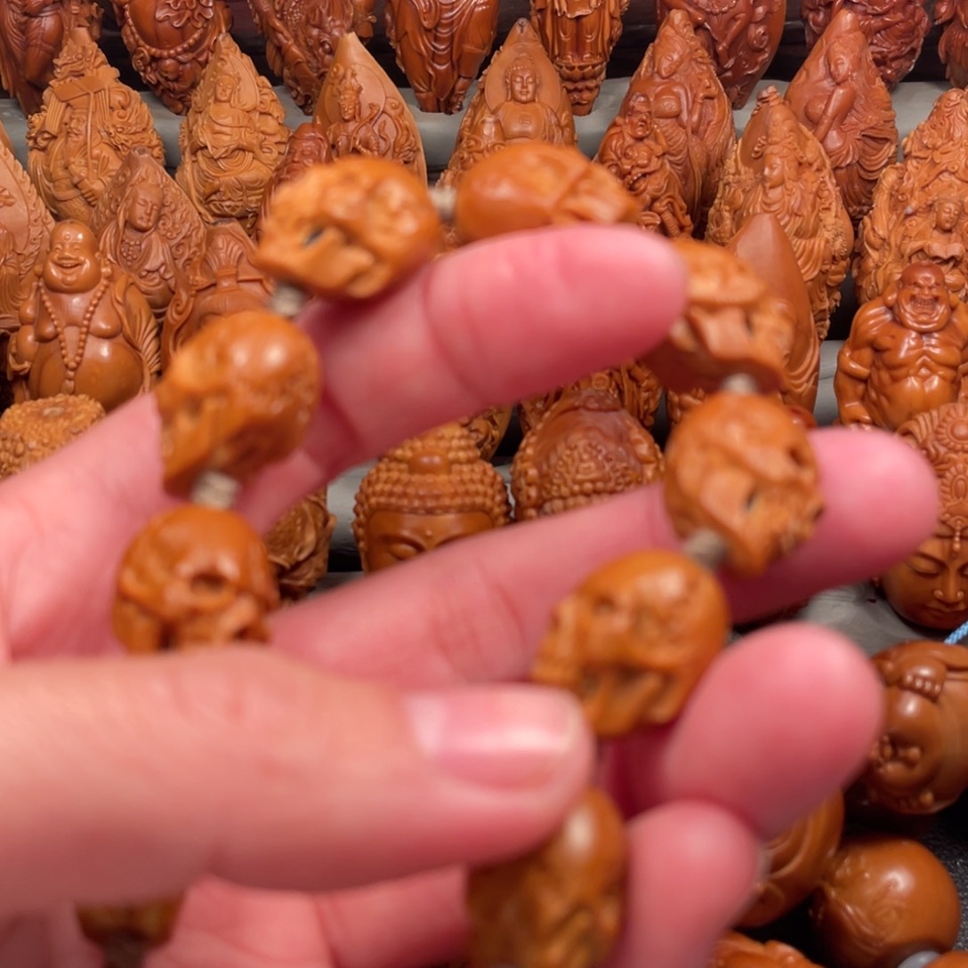 【闪购商品】橄榄核吊坠悟*纯手工雕刻