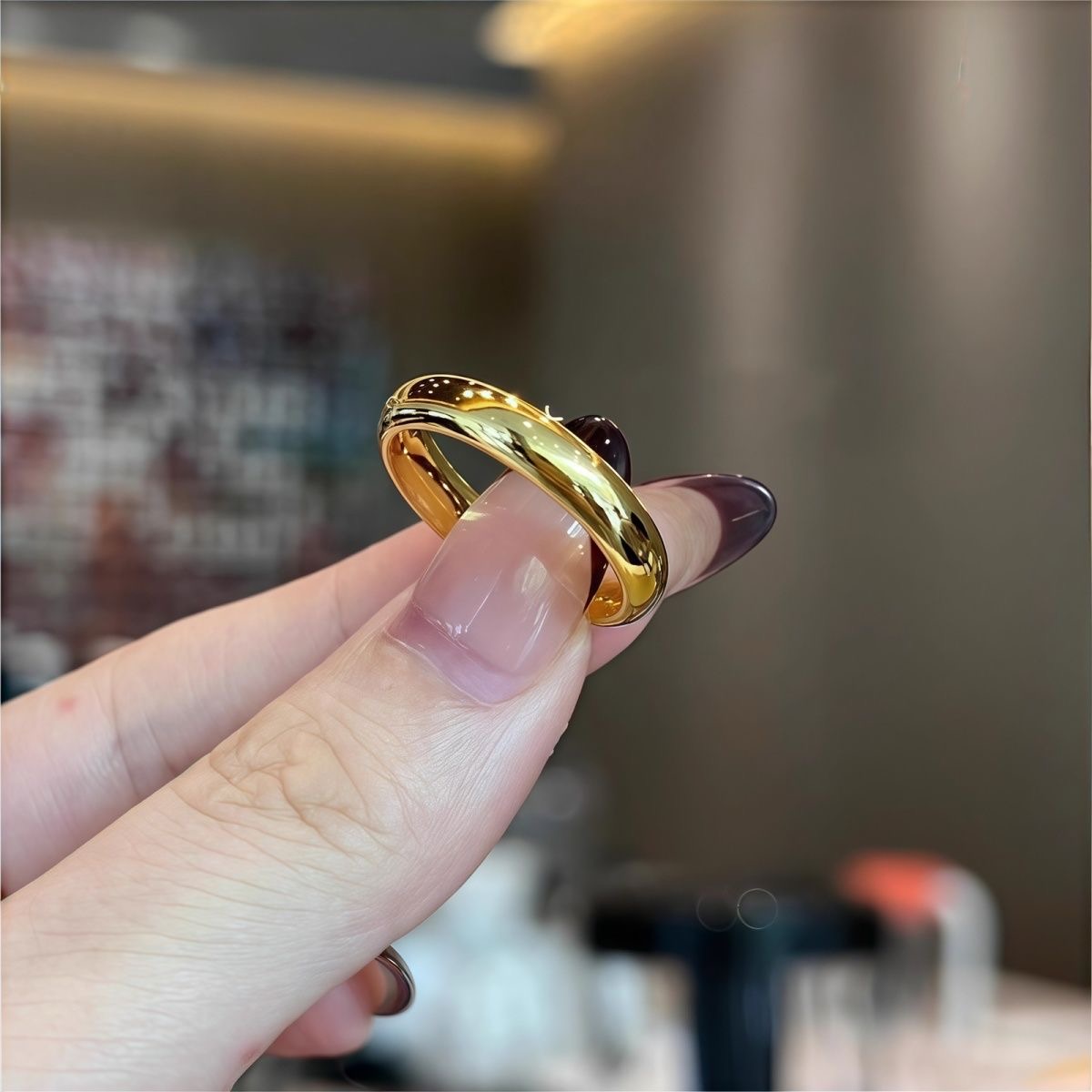 足银戒指 经典—4N光面戒指—时尚百搭简约 礼物