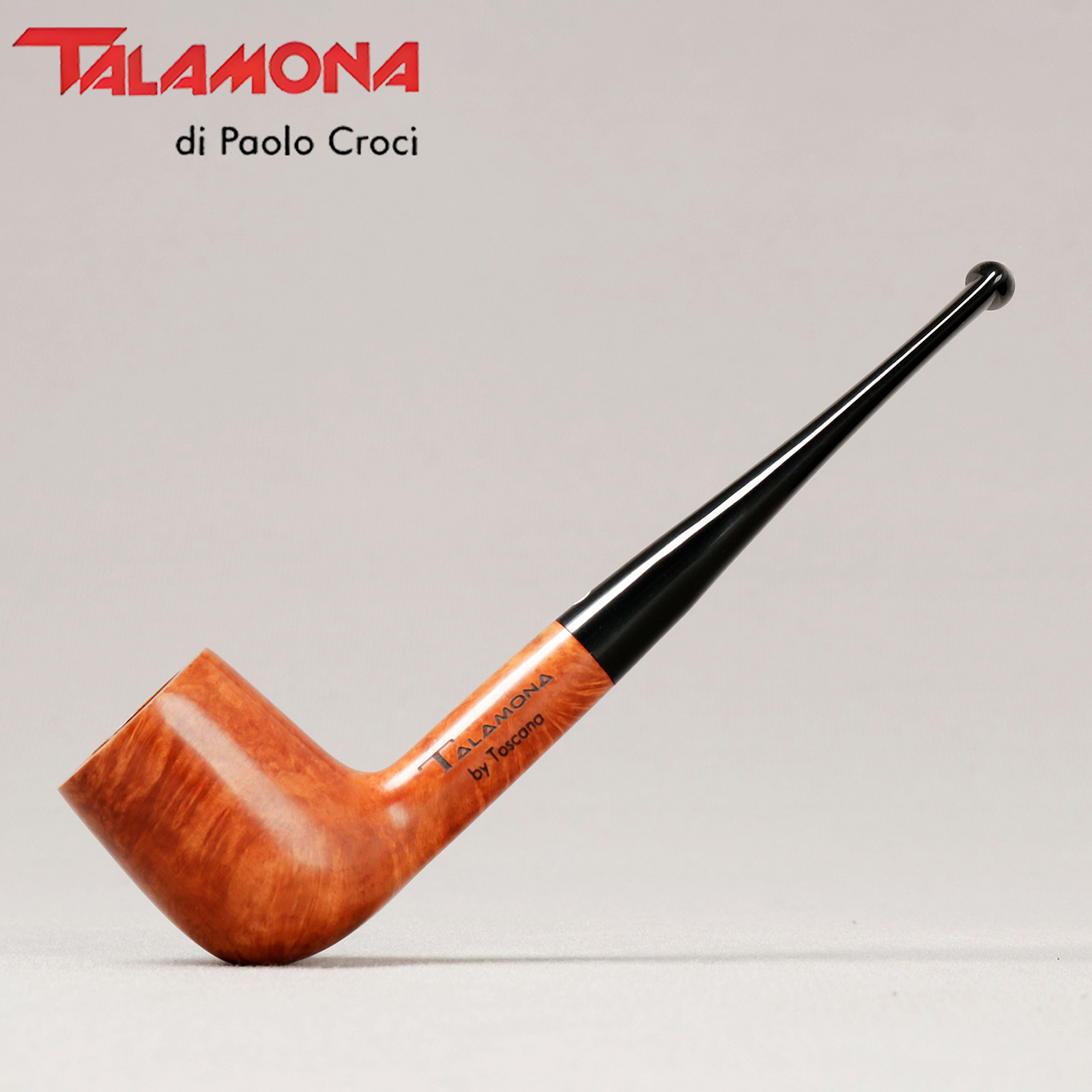 意大利塔拉莫纳 266 浅色光面撞球直斗 3mm 石楠木烟斗