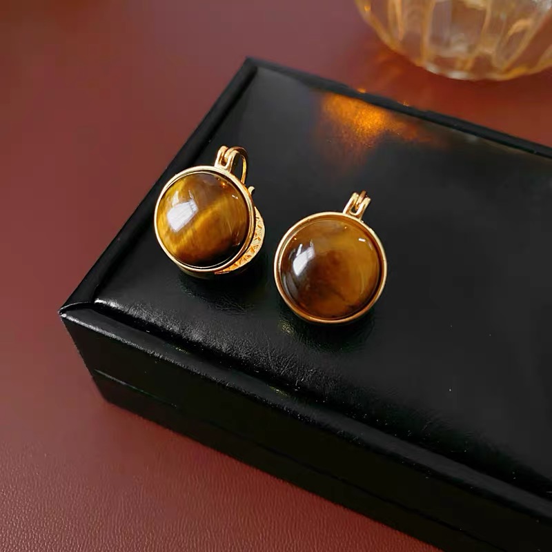 铜合金耳饰 【N81】2025爆款气质轻奢百搭简约精致网红设计师耳环