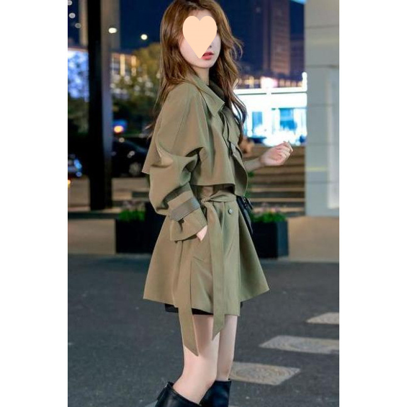 风衣外套小个子女2025新款春秋中长款韩版时尚洋气大衣高端设计感