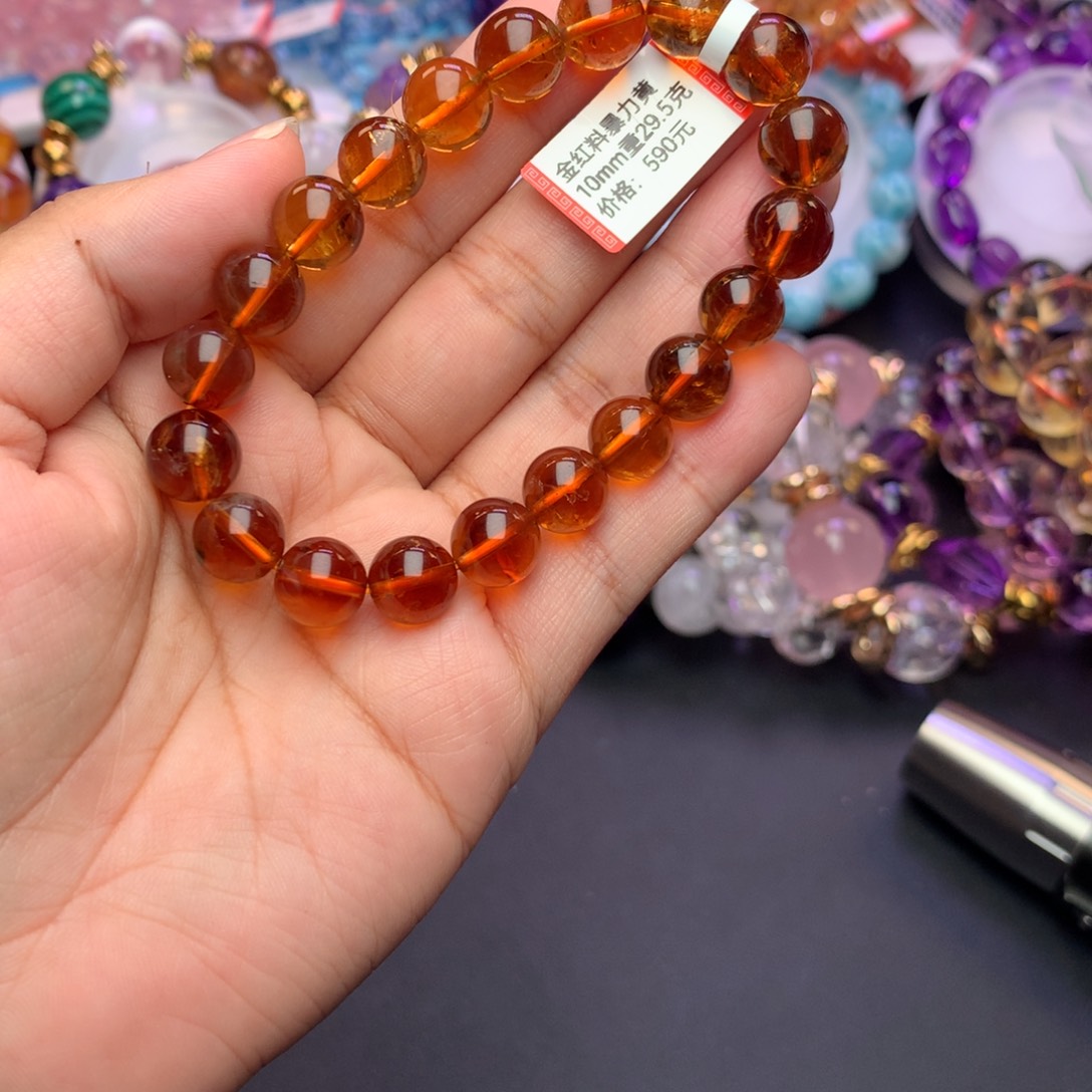 柠***贝水晶手链未镶嵌手链