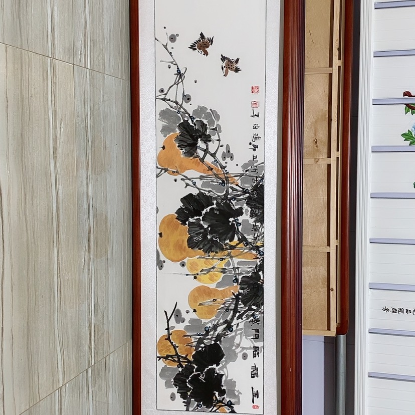 【闪购商品】国画书画作品带框165×50