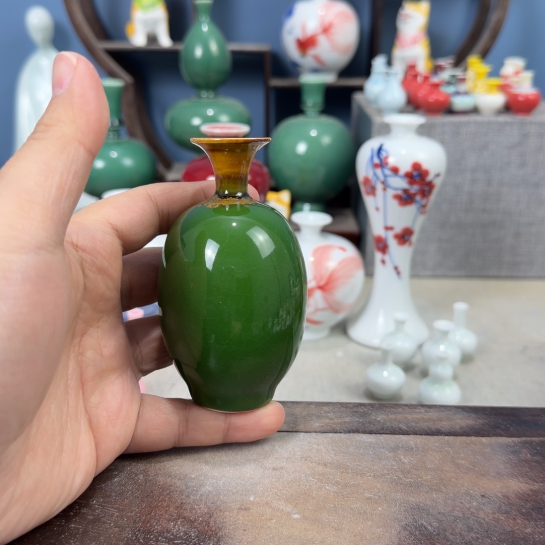 陶瓷手工小花器摆件