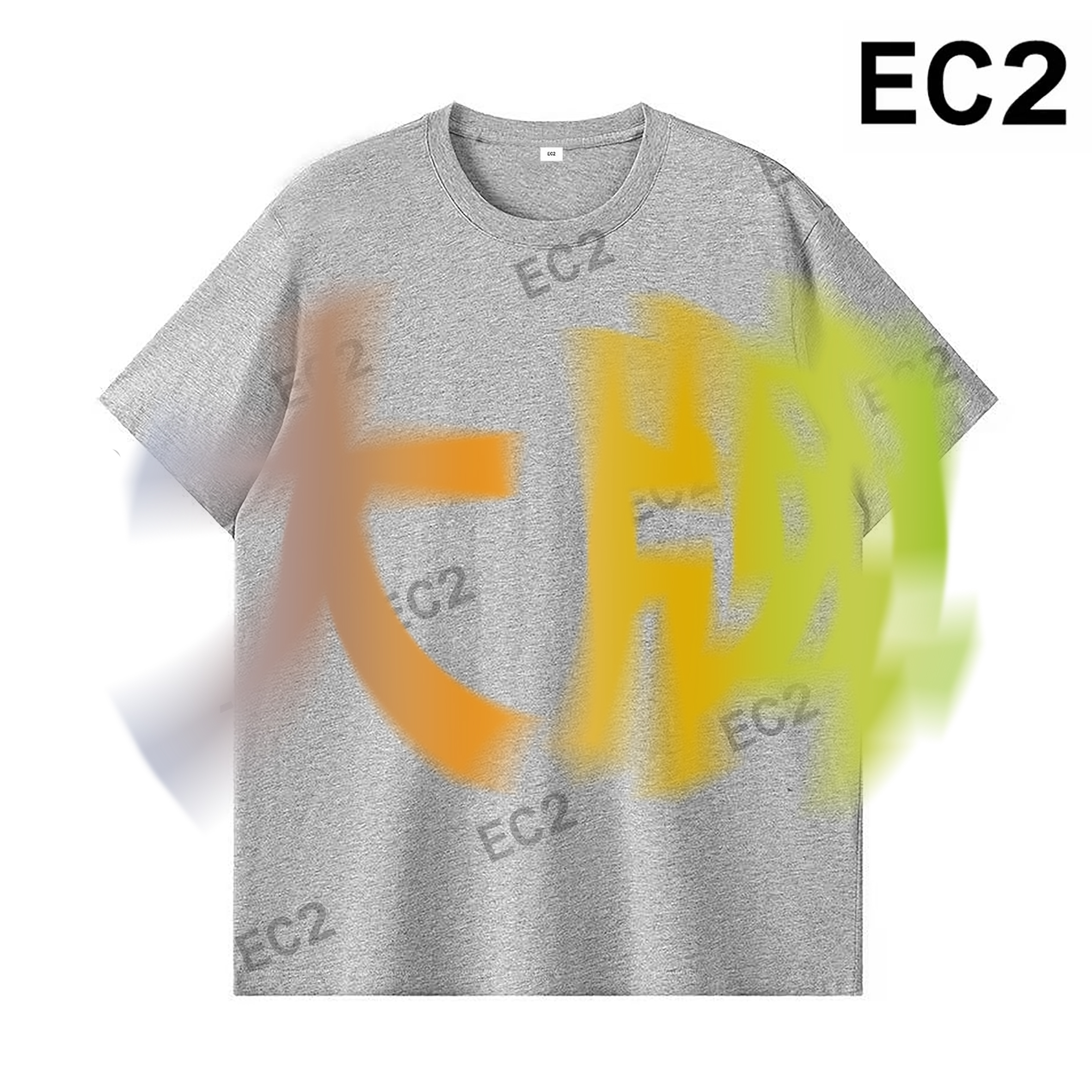 鱼 【意大利BC】男装夏季新款时尚刺绣圆领打底衫短袖W2011