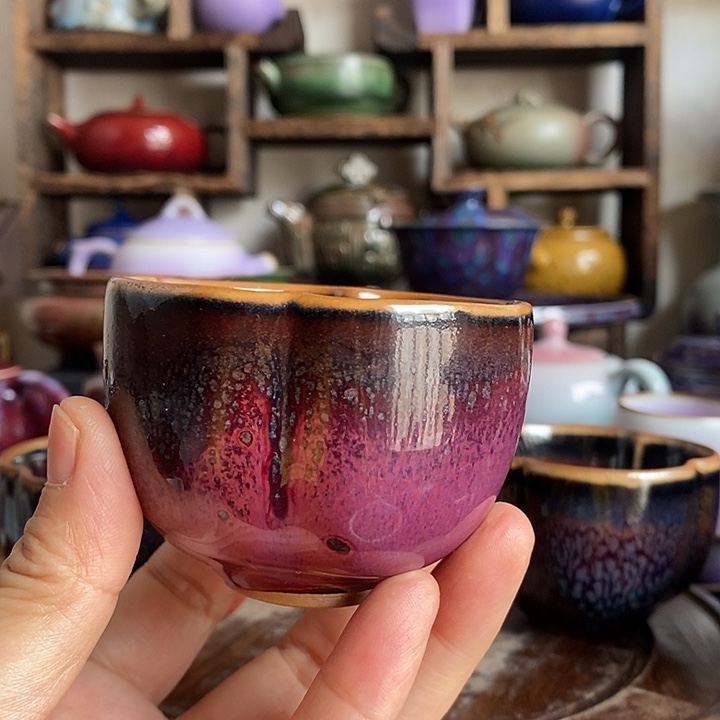 凤*桐中国神后钧瓷茶具
