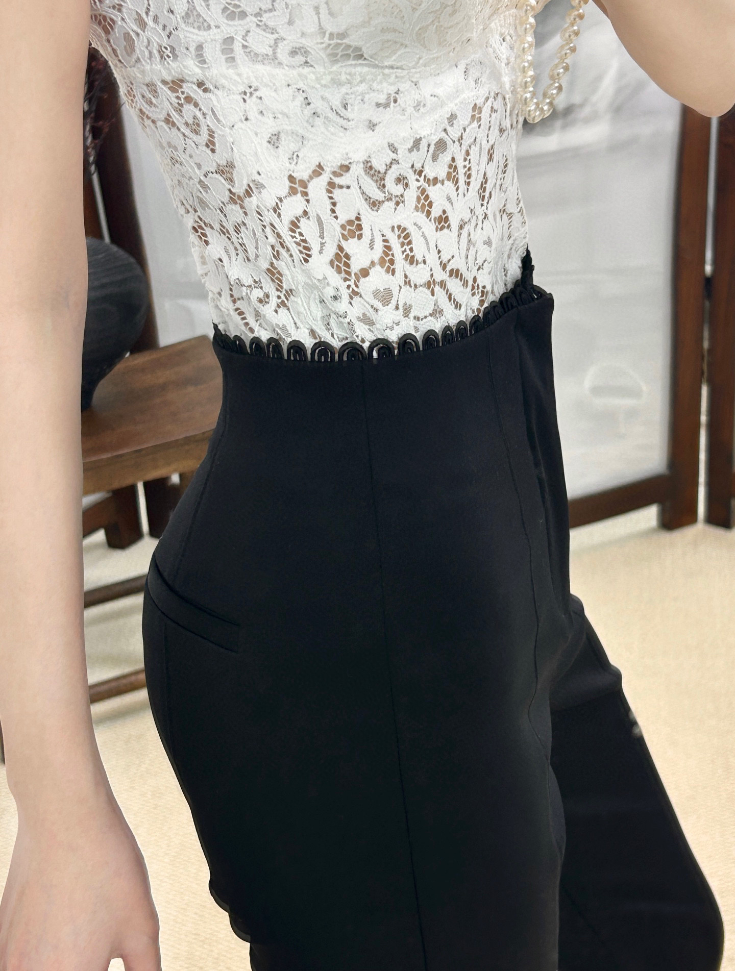 超火黑色高腰西裤女春季2025年新款韩版时尚显瘦微喇休闲长裤