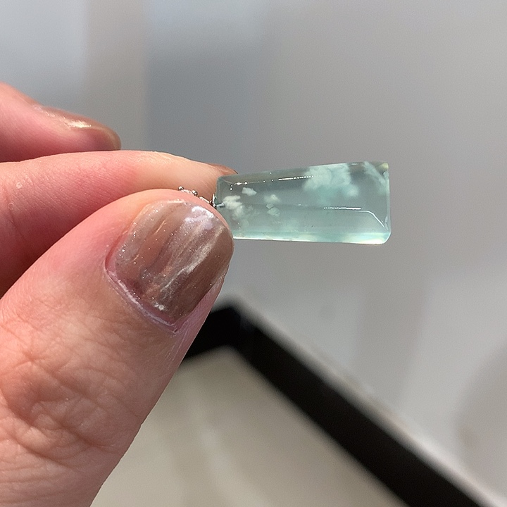 岫玉未镶嵌颈饰【猫家】天然玉石颈饰不带链子