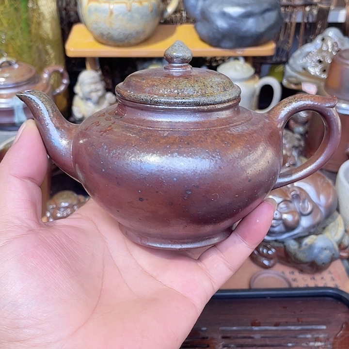 茶壶紫砂纯自然高温裸柴烧