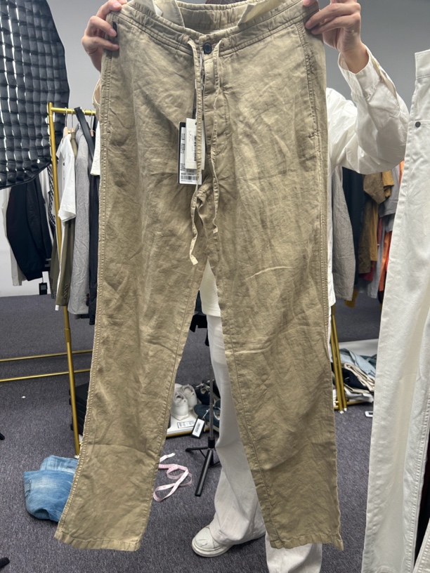 未使用 GIORGIO ARMANI/阿玛尼 脚踩潮长裤无弹力美式休闲