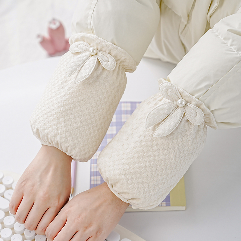 秋冬季套袖短款羽绒服护袖学生防脏袖套办公室女工作手袖上班袖头