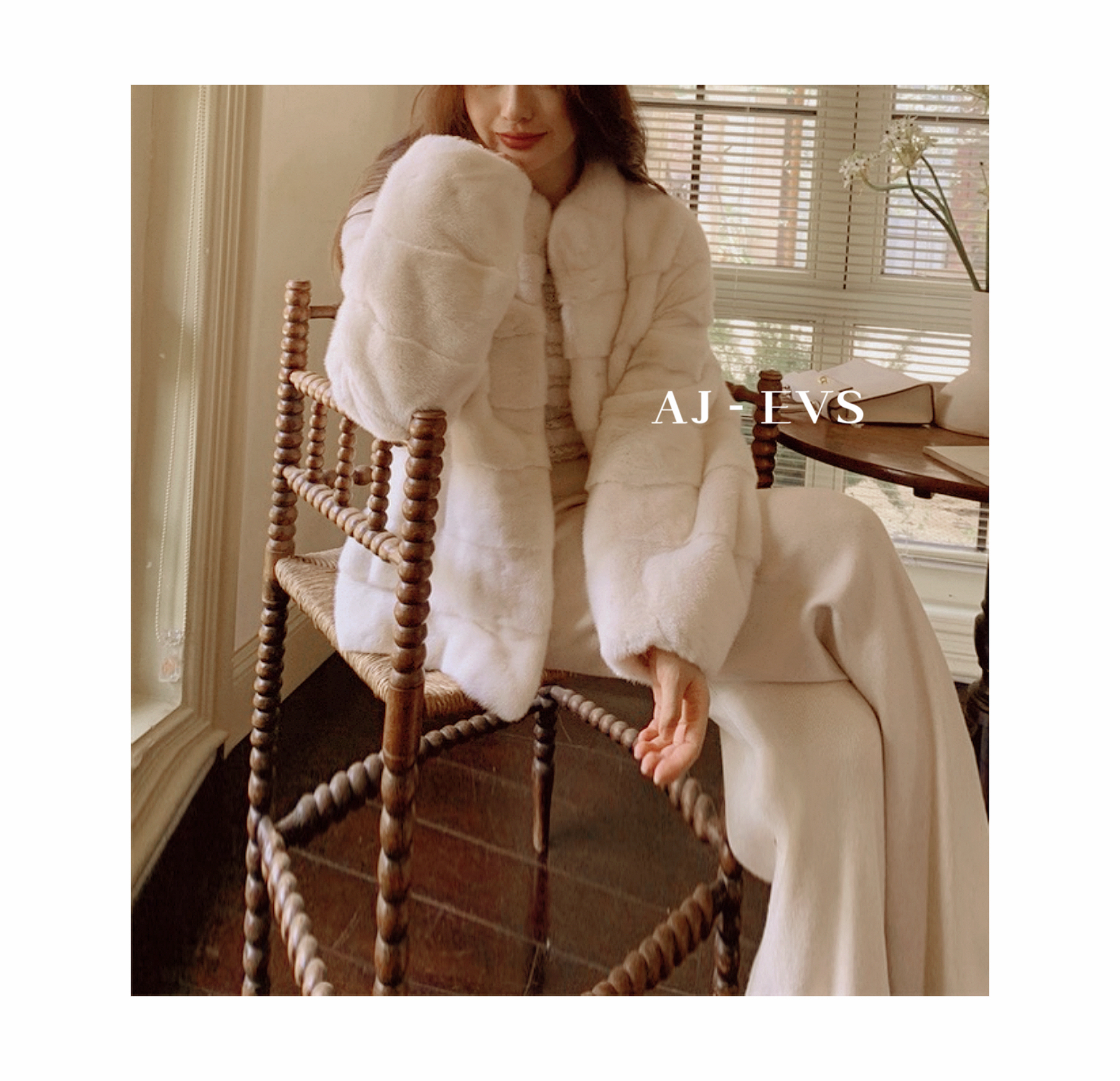 AJ - EVS【贵妇女神· 环保貂毛气质外套】