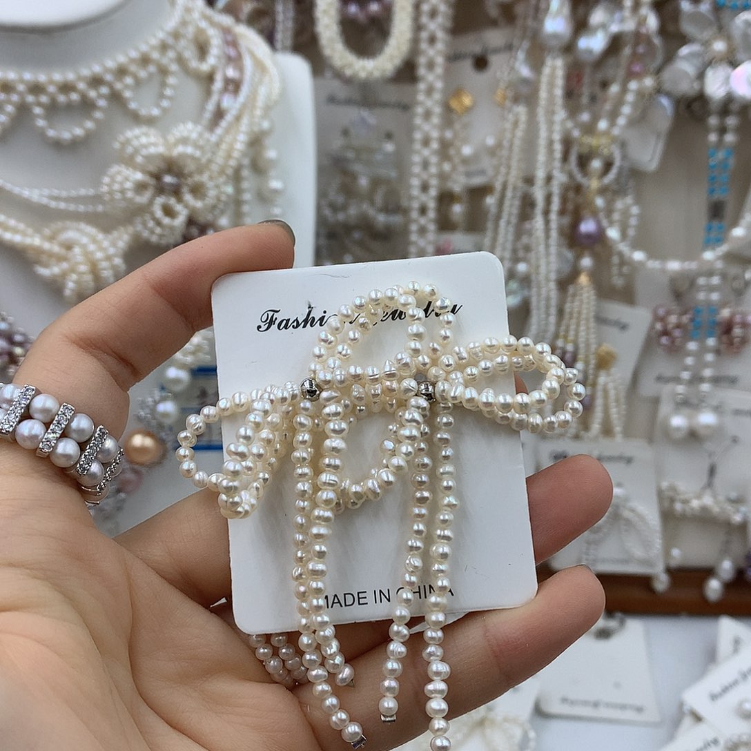 耳饰淡水珍珠银S925镶嵌