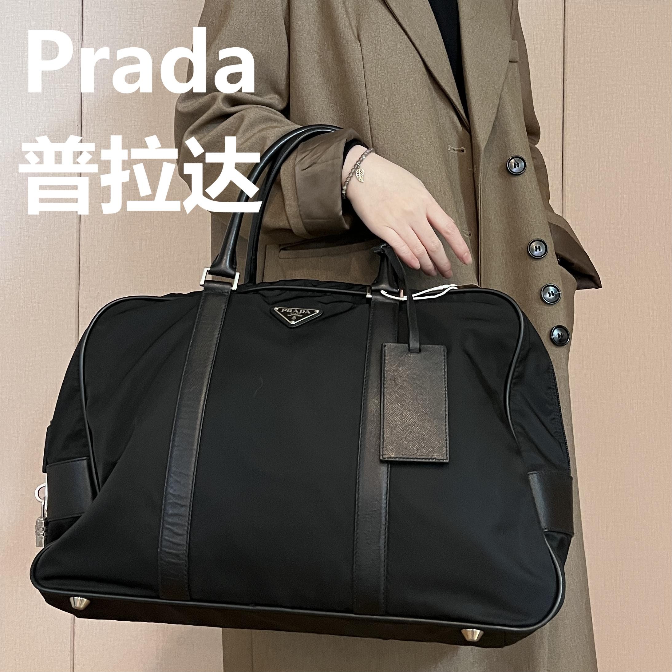 95新 Prada/普拉达 黑色手提托特包/甜甜精选/H03461