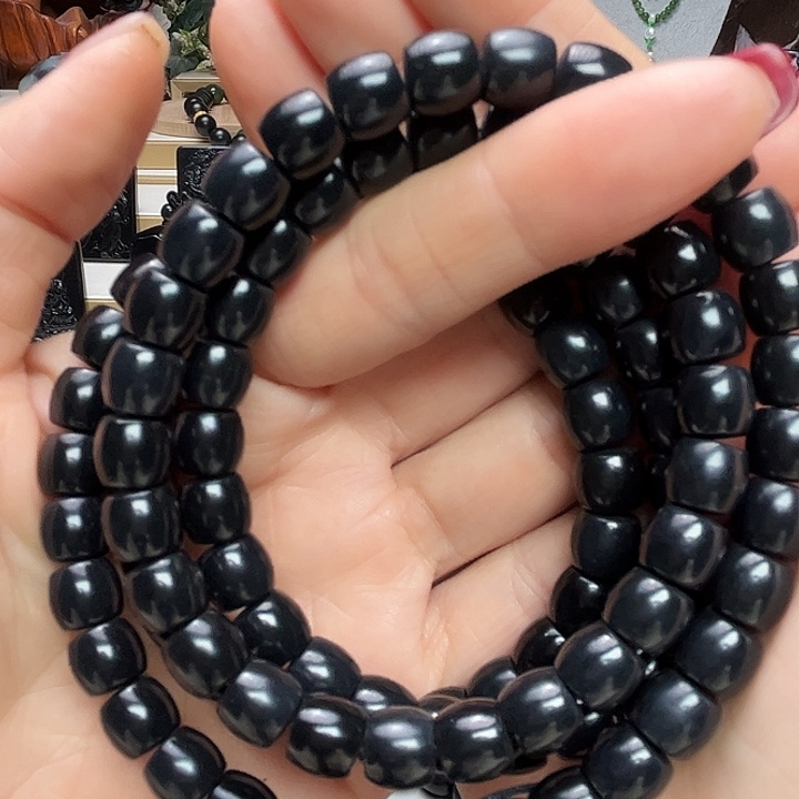 吉****和田玉（墨玉）未镶嵌颈饰啦9