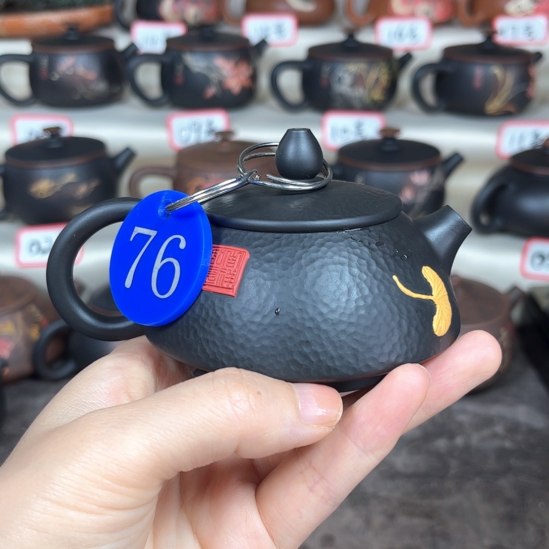 120毫升微微瑕纯手工锤纹堆绘