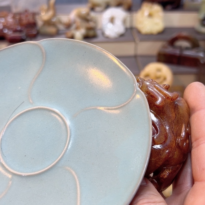 摆件知***戒摆件罐盛宝斋物件