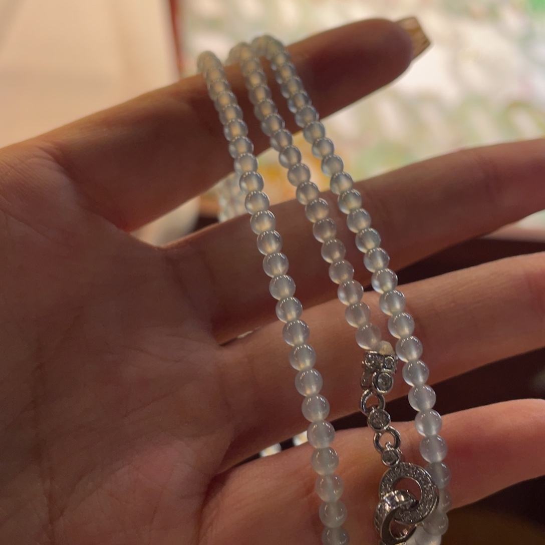 翡翠未镶嵌颈饰珠链