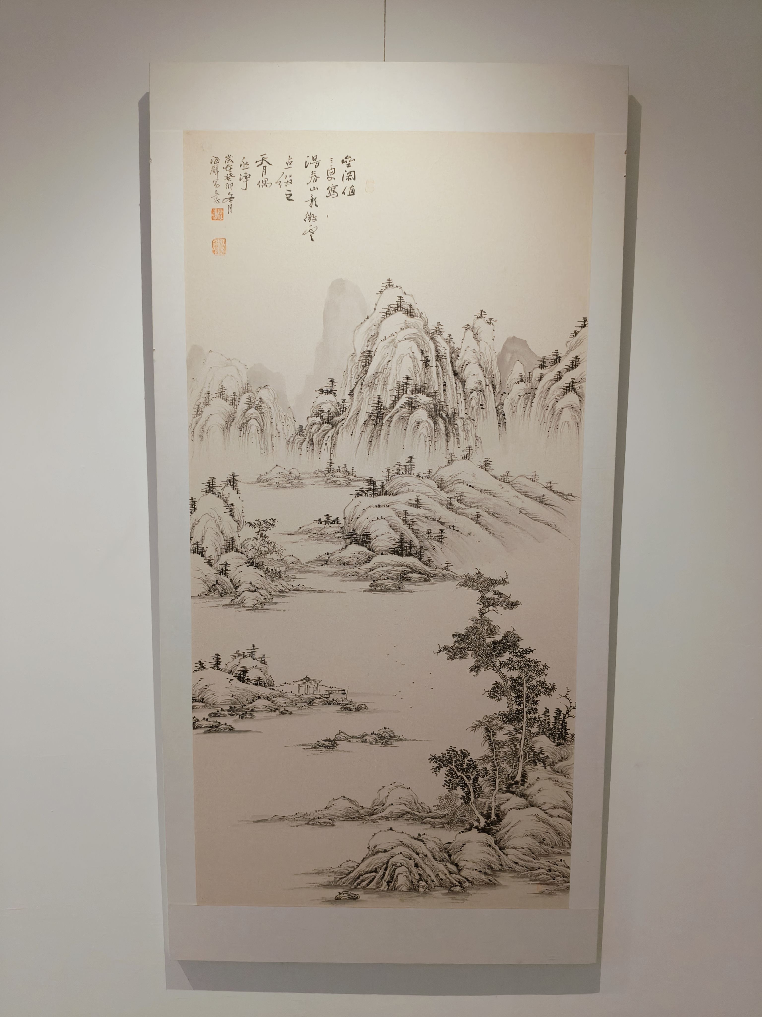 大橘美术馆展览作品，臧海辞，纸本水墨 尺寸70/140