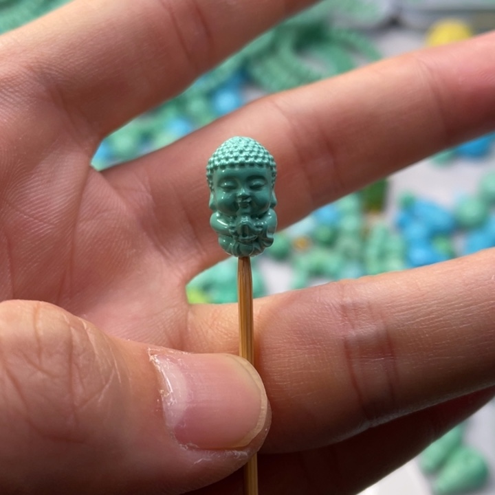 非金属绿色宝宝佛立体