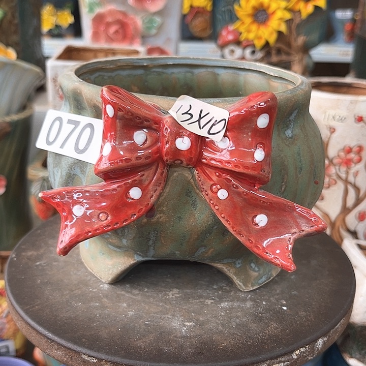 紫砂花盆粗陶材质多肉花盆