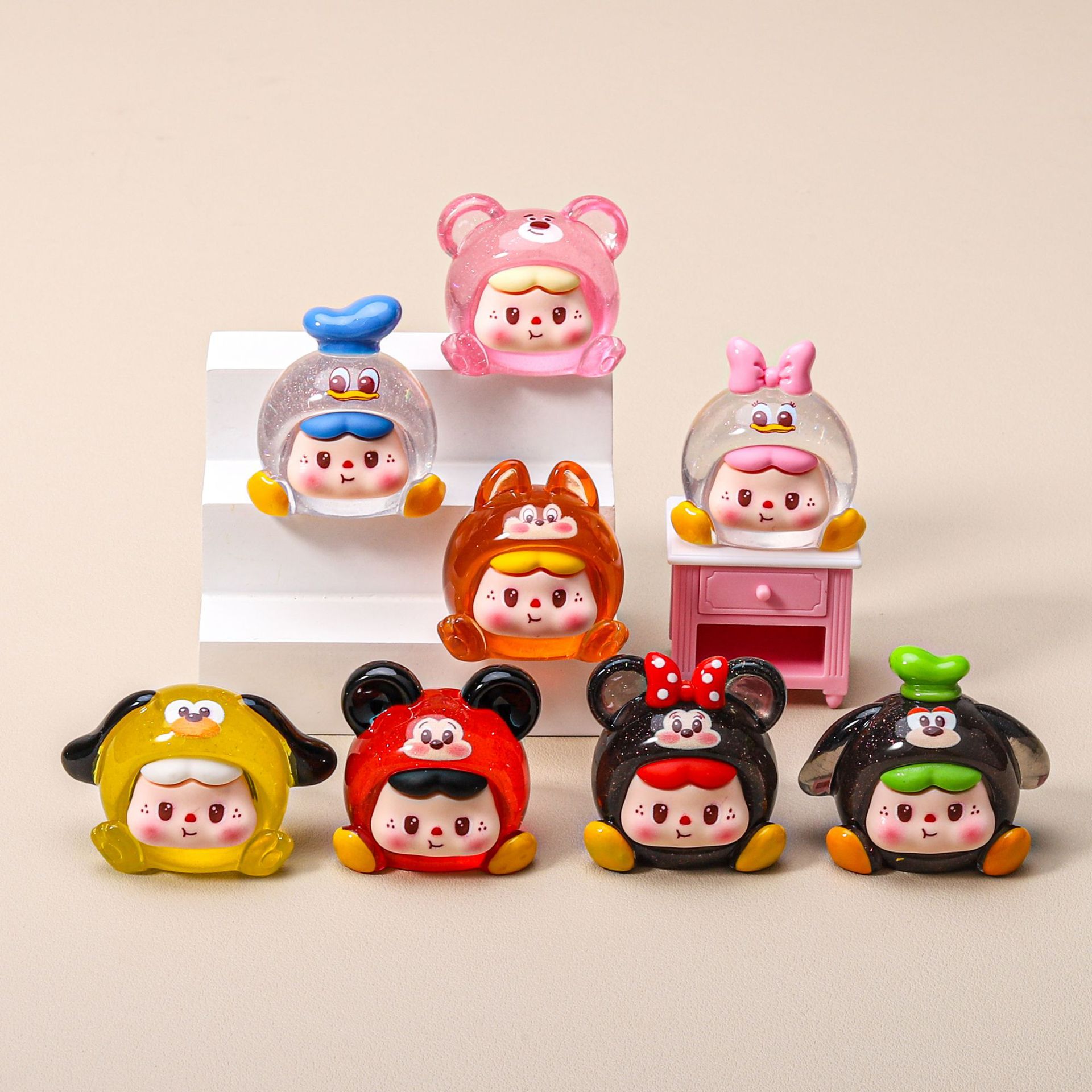 透色细闪迪迪桌面车载解压系装饰品