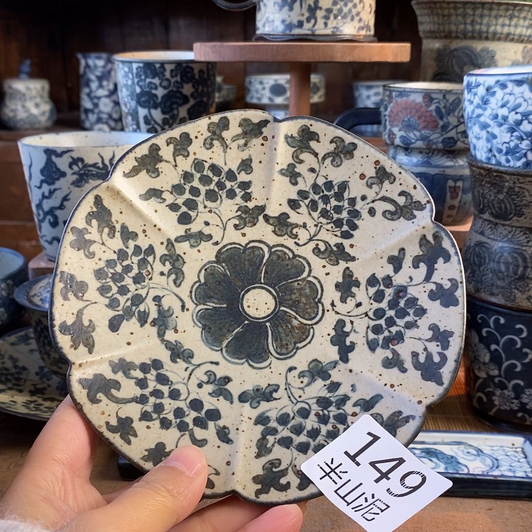 陶手工手绘青花高温陶瓷