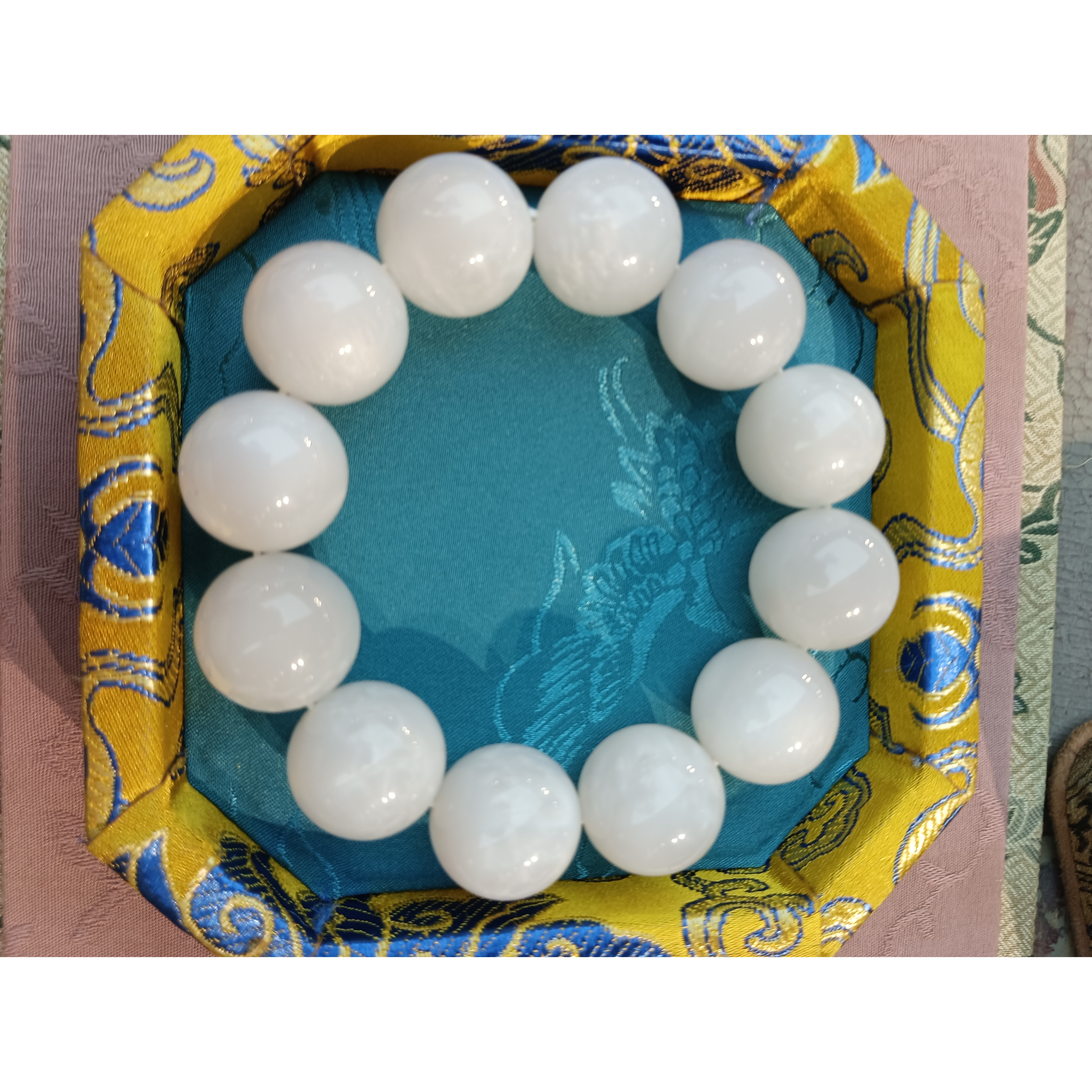 【飞姐精品专属】海云母白月光大手串P3403A