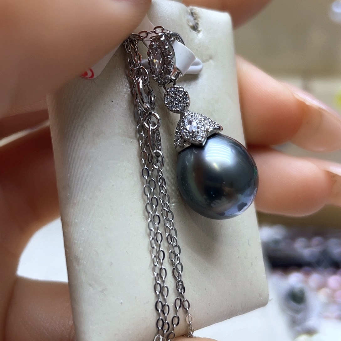 海水珍珠颈饰银S925镶嵌